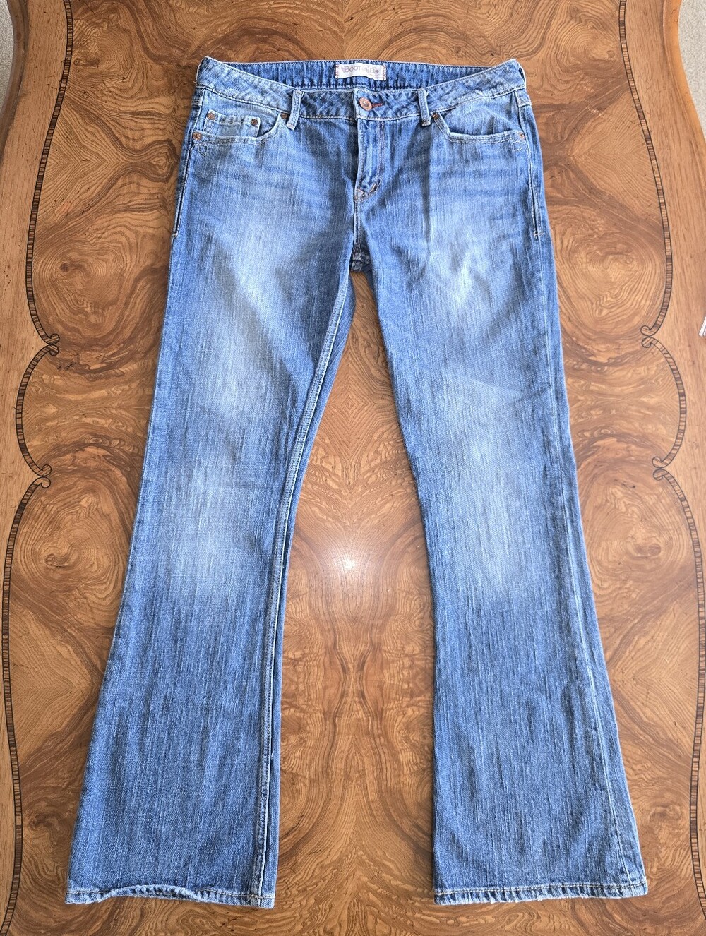 Bootheel Trading Co. Women's Kennett Bootcut Jeans Medium Wash Size 32/32 Rock